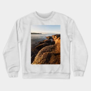 Early morning light on the rocks Crewneck Sweatshirt